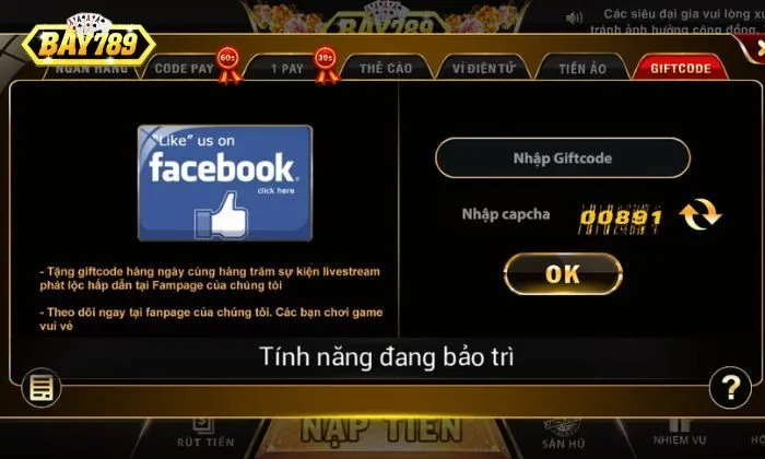 Bình tĩnh xử lý sự cố khi không nạp được tiền vào Bay789