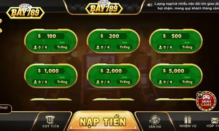 Làm nhiệm vụ để nhận thưởng tại Bay789